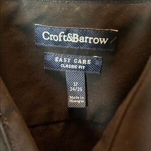 Croft & Barrow Black Dress Shirt